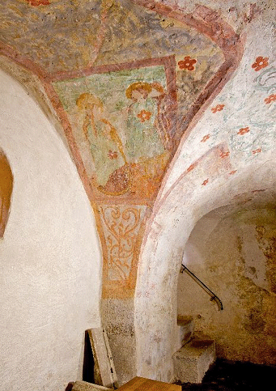 Fresco in crypte