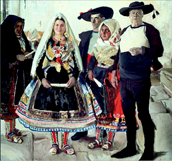 Gedeelte van schilderij van Soralla: Vision of Spain